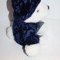 MTY Teddy Bear 11" Blue Cap Velour Suit Hat White Plush Soft Stuffed Animal Toy