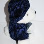 MTY Teddy Bear 11" Blue Cap Velour Suit Hat White Plush Soft Stuffed Animal Toy