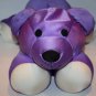 Moshi Teddy Bear Plush 19" Stuffed Purple White Microbead SNS Foam Bead Soft Toy