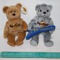 Hard Rock Cafe Isaac Beara Las Vegas Atlanta Guitar Plush Bear Lot 2 Soft Toy