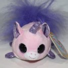 Purple Fuzzee Tails ABRA Born 7/4 Pink Unicorn 5" Plush Stuffed Animal Soft NEW
