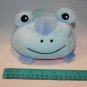 Small 4" Pink Blue Reversible Plush Toad Frog Soft Toy Stuffed Animal Sewn Eyes