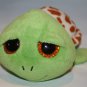 Ty Beanie Boos Zippy Turtle Babies BOO 7" Green Brown Plush Glitter Eye Soft Toy