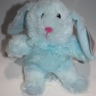 Greenbrier Fuzzy Friend Easter Bunny Rabbit 8" Blue Plush Soft Toy Small Stuffed