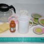 Preschool Pretend Kitchen Play Coffee Pot Plates Timer Napkin Holder Toast Food