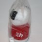 Ivy Panda Bear Mini Valentines Plush 4" Soft Toy Stuffed Hook and Loop Feet NEW