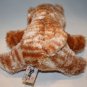Bear Factory Stuffed Orange Tabby Kitty Cat 8" Plush Blue Eyes Soft Toy Zip Back