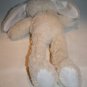 Easter Bunny Rabbit 14" Off White Ivory Plush Green Gingham Check Bow Soft Toy