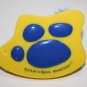 Build A Bear Yellow Blue Plastic Paw Print Soft Toy Animal Brush BABW READ FLAW