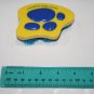 Build A Bear Yellow Blue Plastic Paw Print Soft Toy Animal Brush BABW READ FLAW