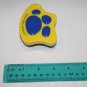 Build A Bear Yellow Blue Plastic Paw Print Soft Toy Animal Brush BABW READ FLAW