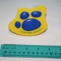 Build A Bear Yellow Blue Plastic Paw Print Soft Toy Animal Brush BABW READ FLAW