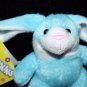 Bunnykins Easter Bunny Rabbit 4" Mini Blue Plush Soft Toy Stuffed Hilco NEW NWT