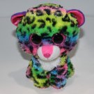 TY Beanie Boos TySilk Dotty 6" Rainbow Leopard Cat Plush Soft Toy Stuffed Animal