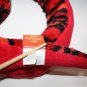 Adventure Planet Snake Red Black Orange Plush 54" Soft Toy Stuffed Reptile FLAW