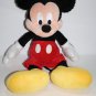 Disney Mickey Mouse 18" Chenille Plush Sewn Eyes Soft Toy Stuffed Foam Beads