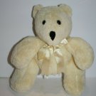 Donna Sharp Yellow Cream Chenille Teddy Bear 10" Plush Jointed Stuffed Soft Toy