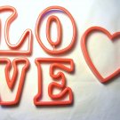 L.O.V.E. Cookie Cutters