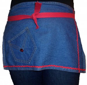 Denim Lady Bug Apron