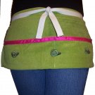Green & Pink Snails Apron