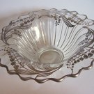 Hand Painted Sterling Serving Bowl