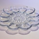 Lovely Glass Deviled Egg Serving Plate
