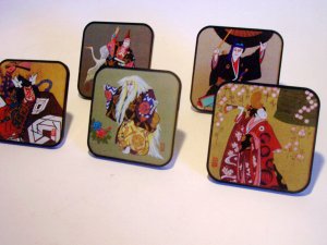 Kabuki Coasters/ Table Art