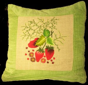 Cheery Green Strawberry Pillowcase