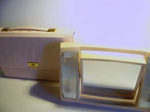 Old School Pink Make-Up Mirror and Case