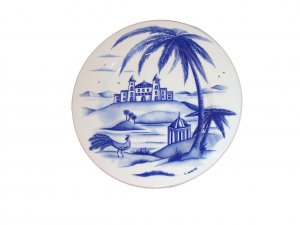 Beautiful Blue & White L Mauri Plates