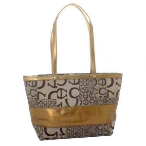 Metallic Bronze Shopper (Brown)