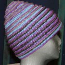 Blue crochet hat