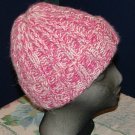 Pink faux angora hat