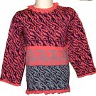 Wool elephant sweater, loomknit, small