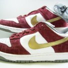 Nike Dunk Low Pro SB White / Metallic Gold / Redwood "Shanghai"