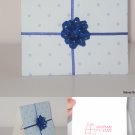 Blue Present Birthday Card