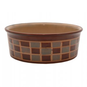 MOSAIC BROWN 18CM SERVING BOWL