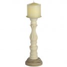 COUNTRY WOODEN CANDLESTICK MED