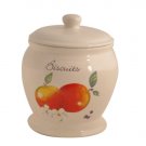 Country Fruits Biscuit Jar
