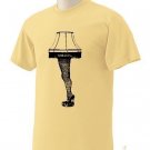 LEG LAMP XXL T-Shirt Yellow Black Mens Man Short Sleeve