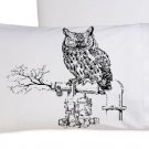 Black Steam Punk Owl bedding Pillowcase pillow