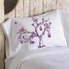 Birds of Freedom Tree Cage Violet Purple Oak Tree bedding pillowcase