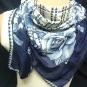 beatiful blue handmade shawl scarf it is good for summer you must see...