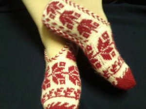 beatiful handmade socks bootee with pretty design