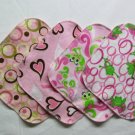 Pink Velour/Flannel Cloth Wipes