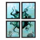 4 OCTOPUS 8x10 ART Prints WALL DECOR DONE BY ARTIST SoKe