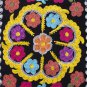 Uzbek Velour Machine Embroidery Suzani From Thashkent / Uzbekistan 127