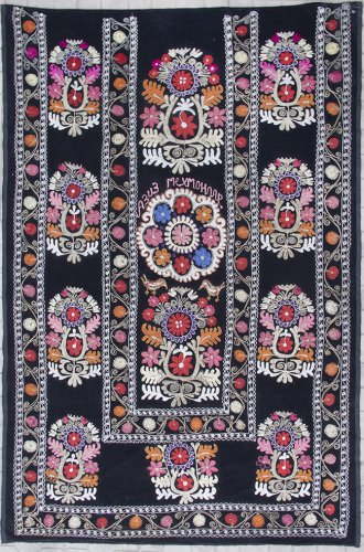 Uzbek Velour Machine Embroidery Suzani  From Thashkent / Uzbekistan 126