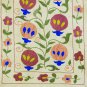 UZBEK HANDMADE SILK EMBROIDERED NURATA SUZANI 712