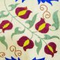 UZBEK HANDMADE SILK EMBROIDERED NURATA SUZANI 668